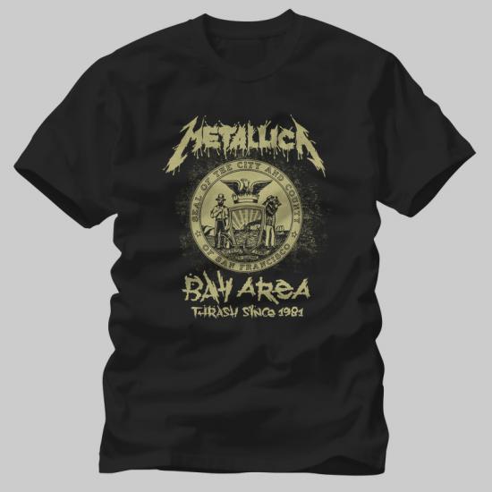 Metallica,Bay Area Crest,Music Tshirt/